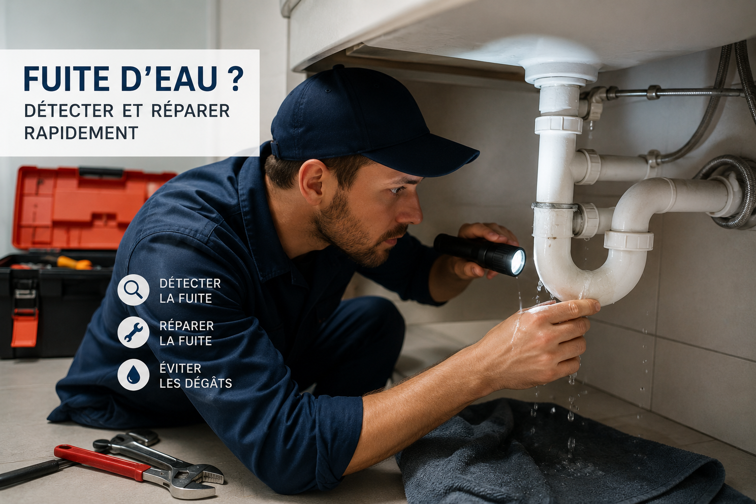 Comment détecter et réparer une fuite d’eau rapidement