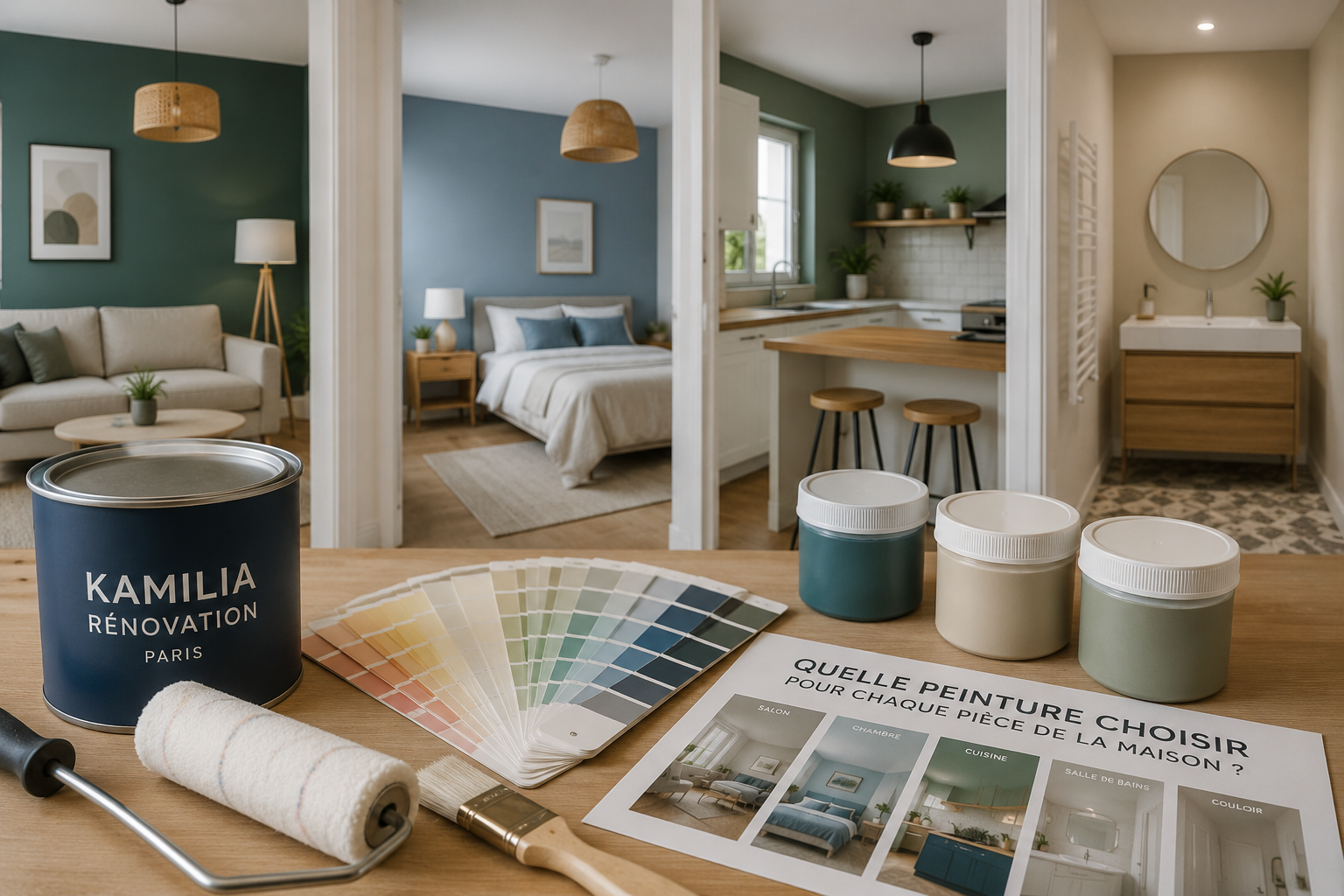 Quelle peinture choisir pour chaque pièce de la maison