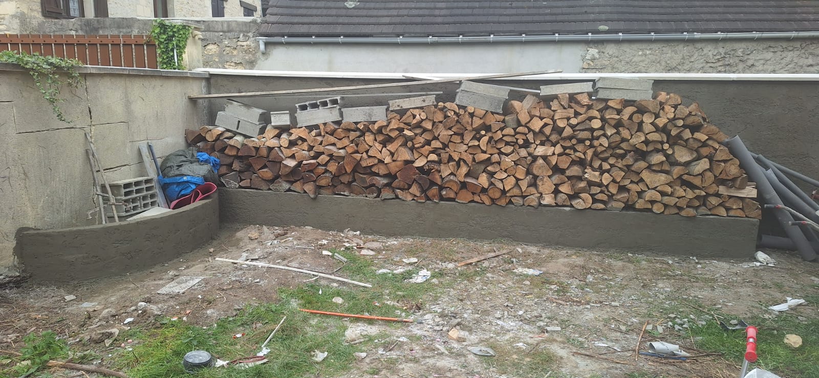 Élévation en blocs de béton Élévation en blocs de béton