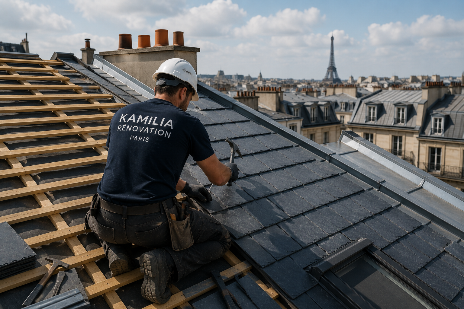 Travaux de couverture à Paris