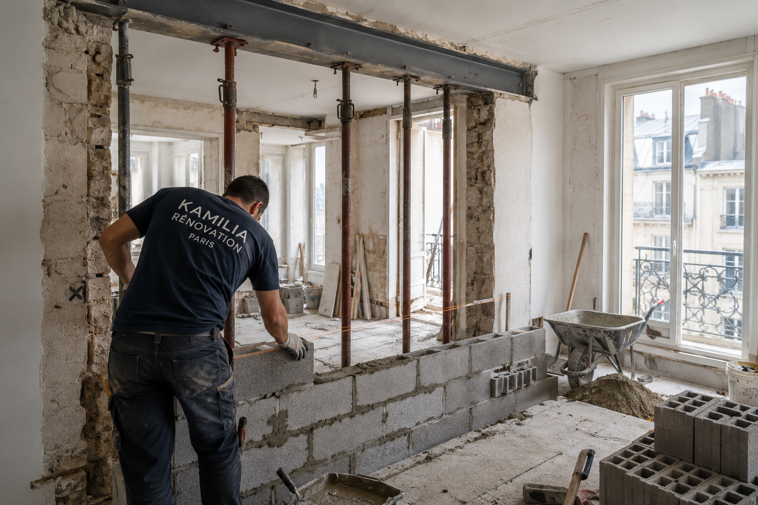 Travaux de maçonnerie à Paris