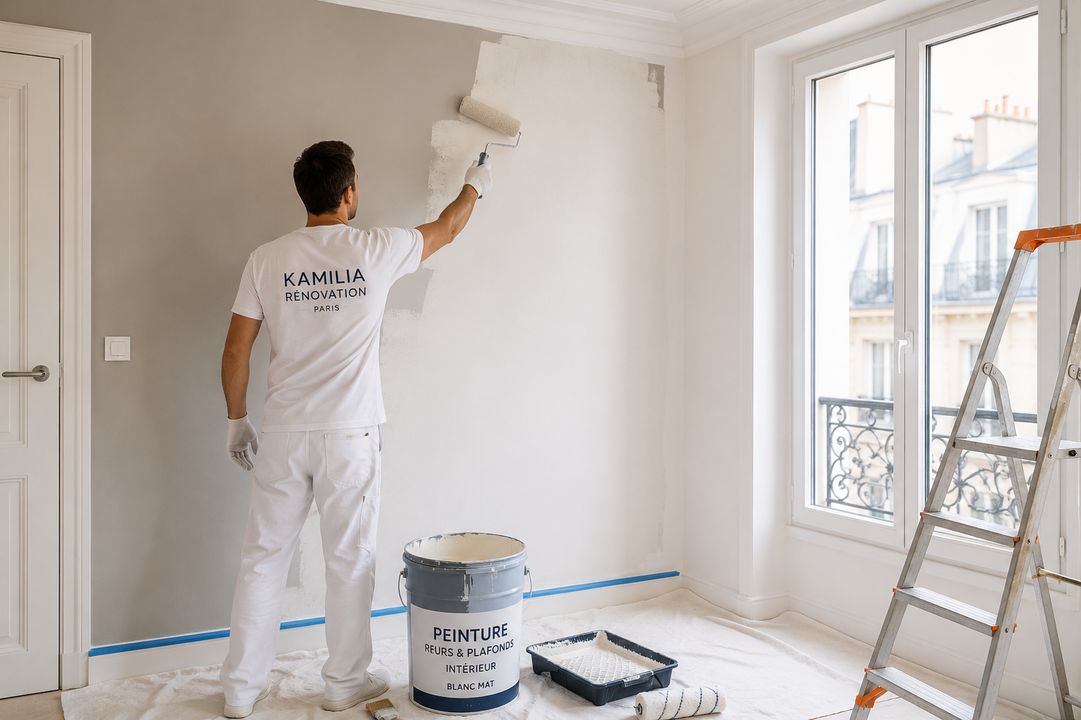 travaux de peinture à Paris et en Île-de-France